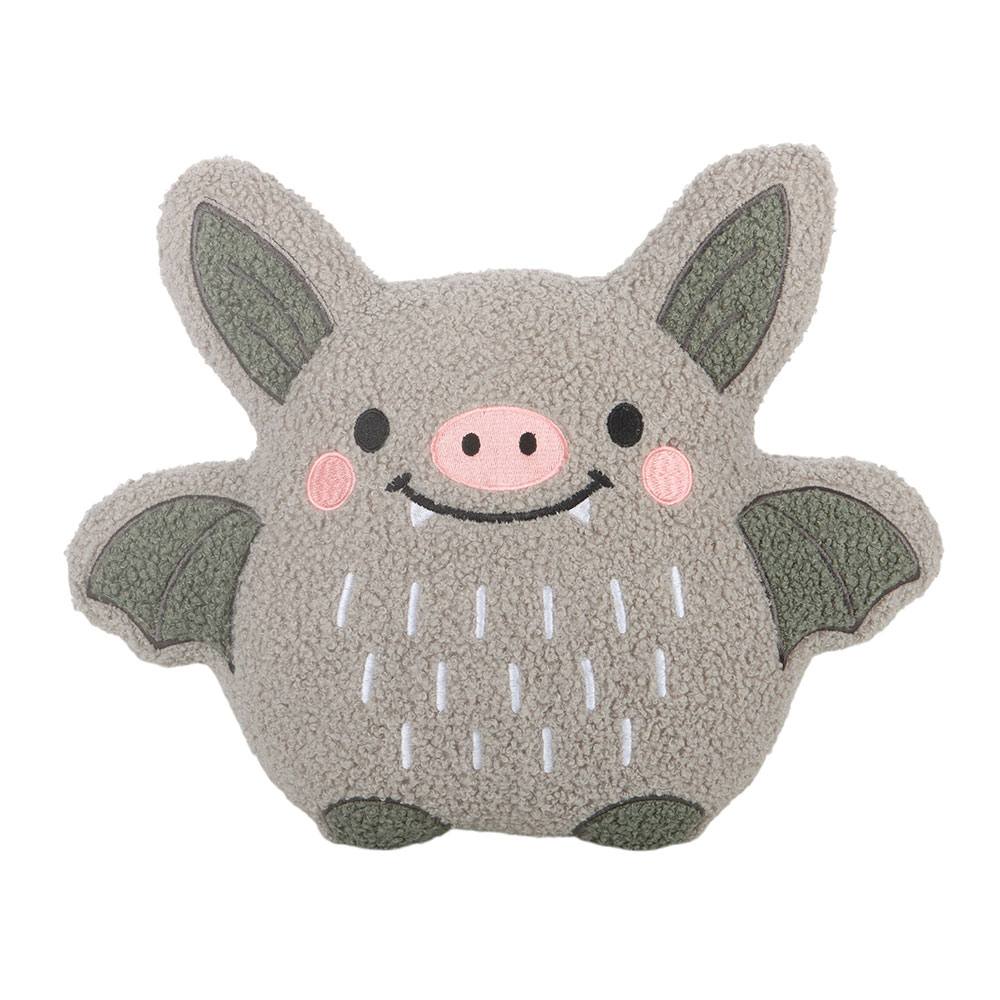 Something Different - Cute Bat Boucle Cushion Cushion - Multicolours